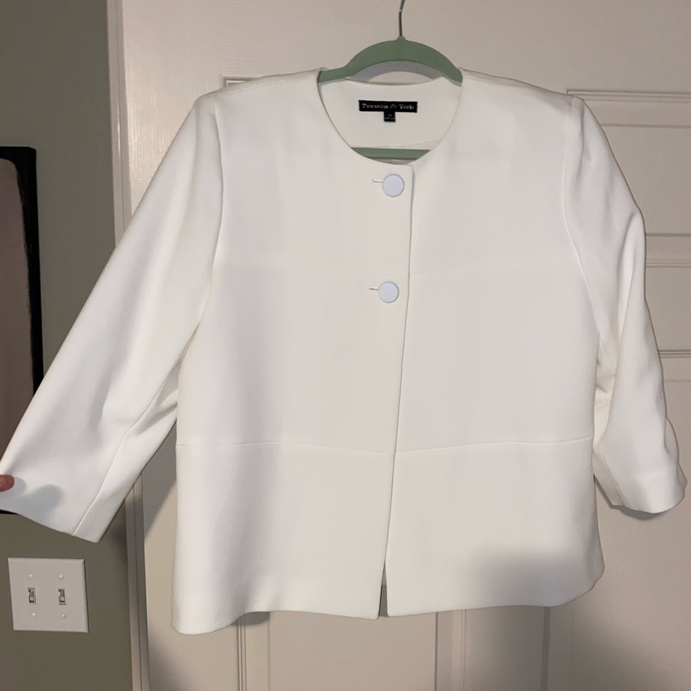 Preston and York White Blazer
